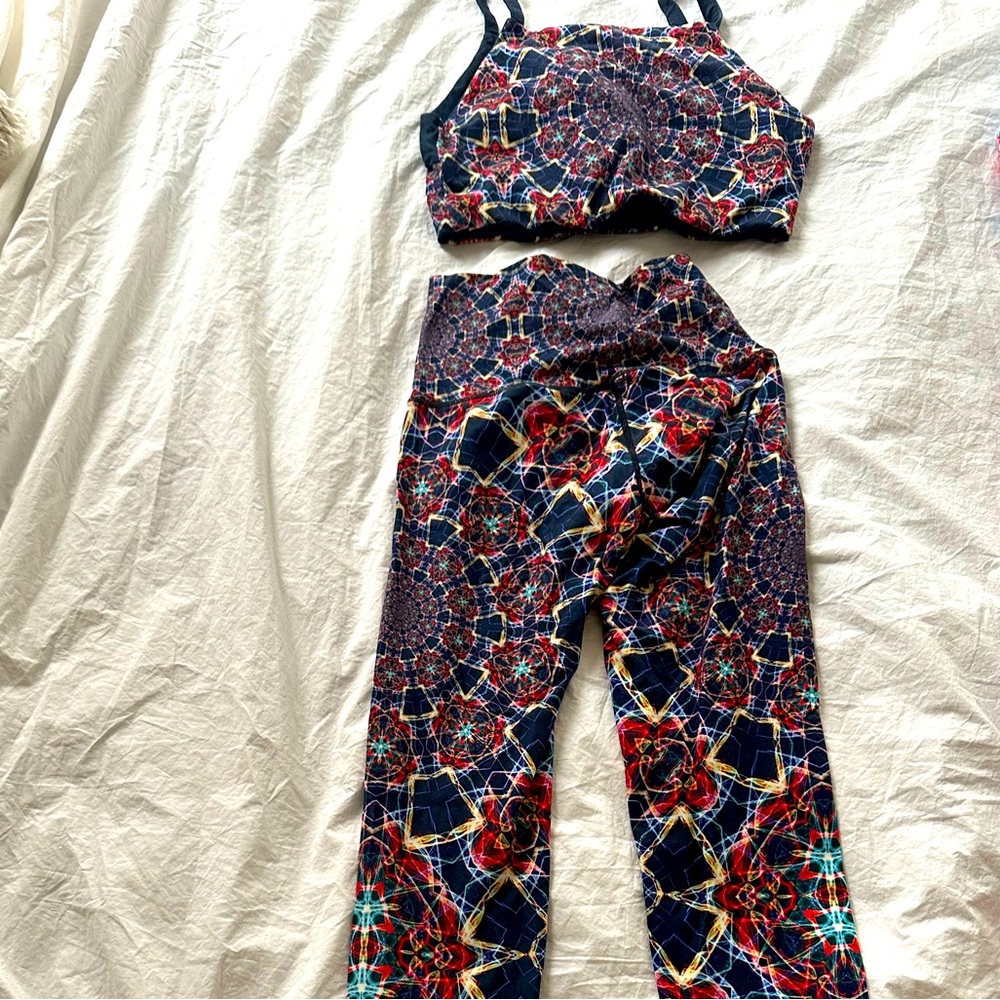 Wolven threads moonlight mandala yoga set